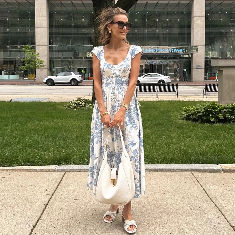 NEW W/ TAGS Reformation Florrie floral midi dress